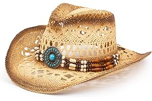 Beaded Western Cowboy Hat with Shape-It Brim
