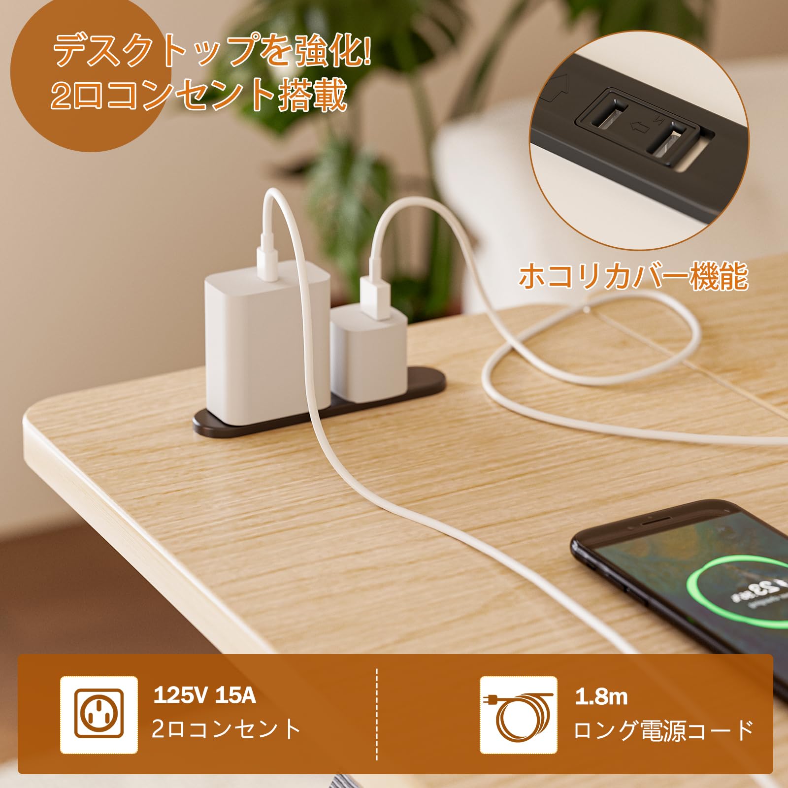 Amazon｜サイドテーブル 昇降式 ガス圧 折りたたみ ベッドサイド
