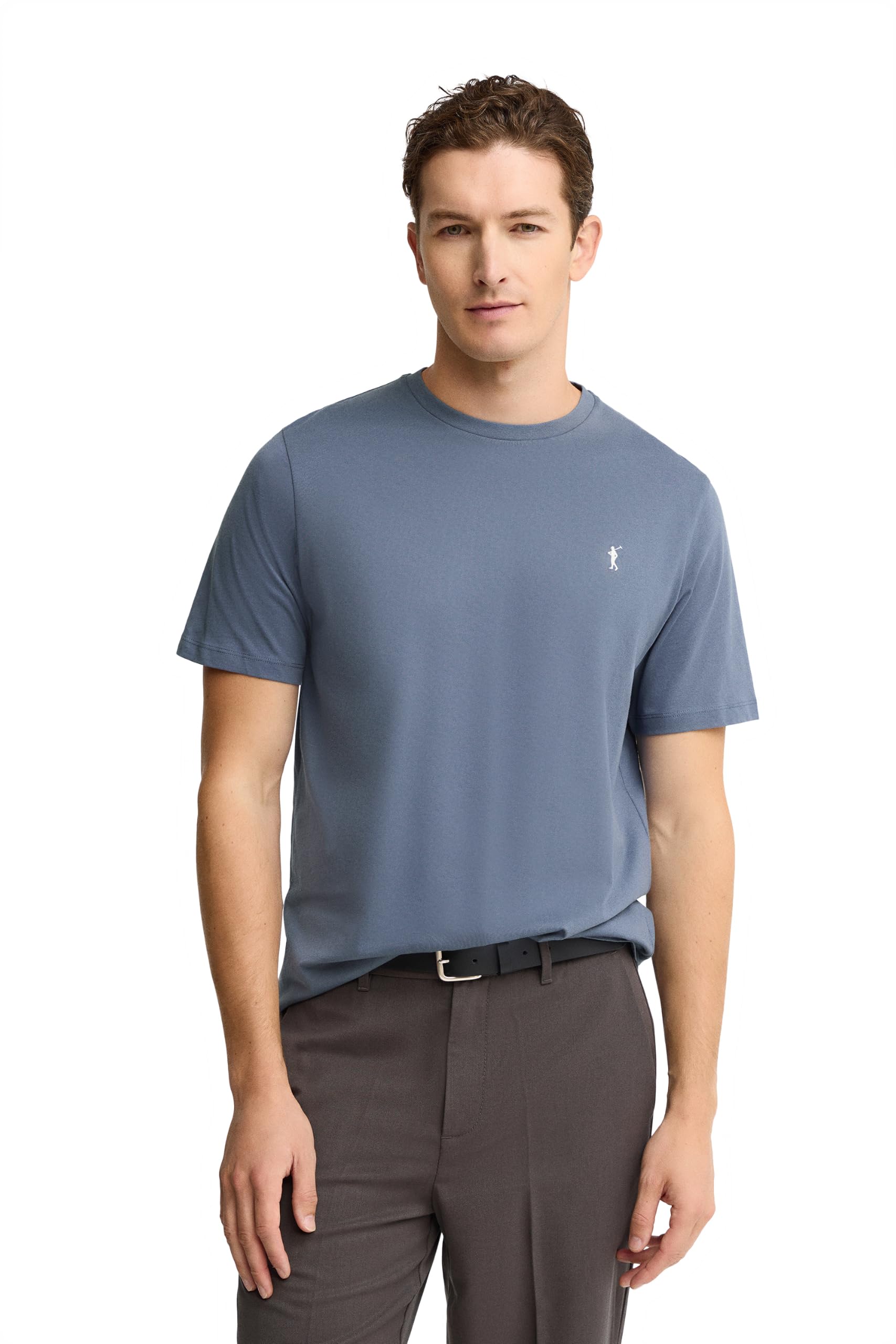 Polo Club Maglietta Basic Cotone con Logo Ricamato Uomo - T-Shirt for Men