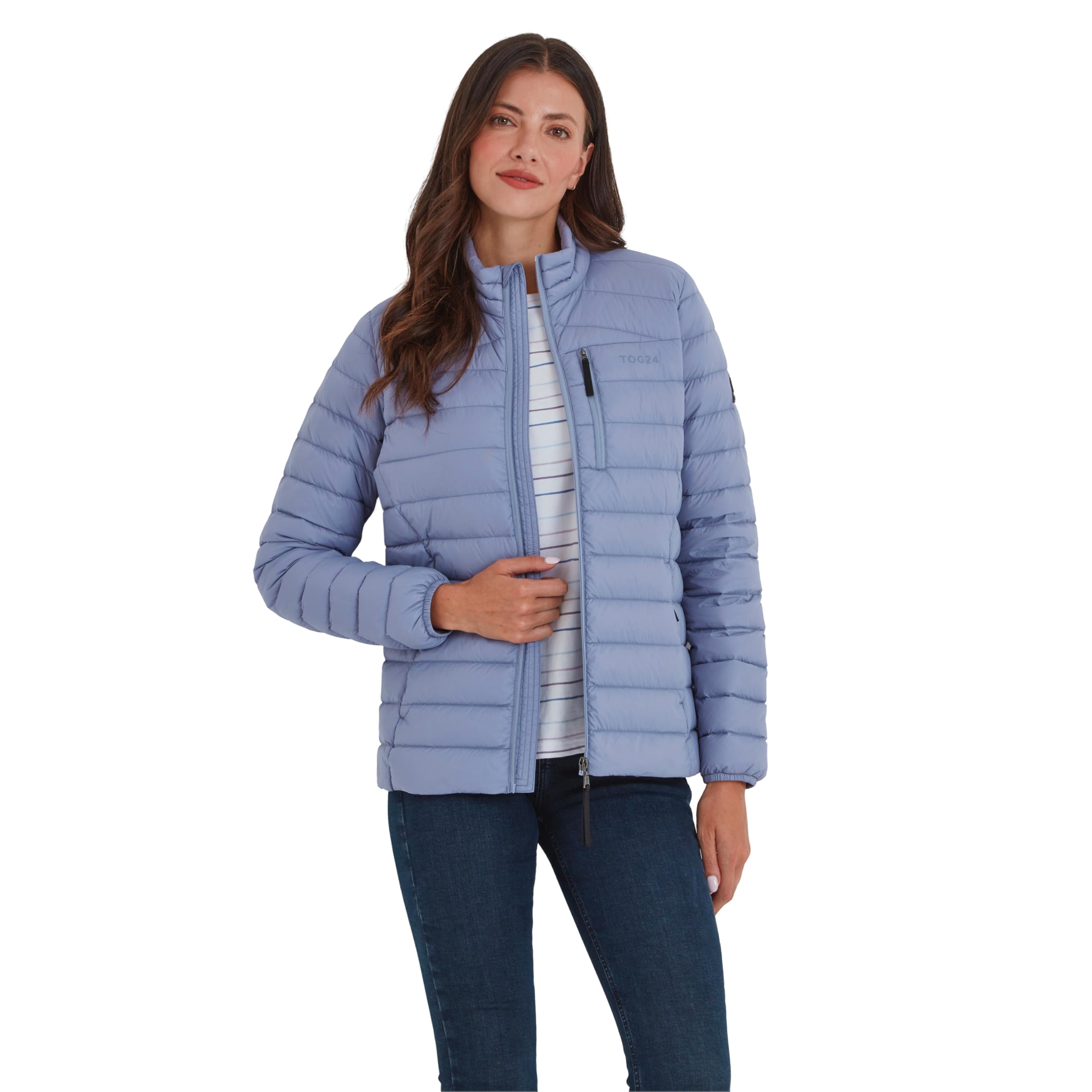 Tog24 Women's Lilac 'North' Rds Certified Down Jacket In | Size: 10