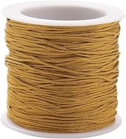 Vista 16 de PH PandaHall 600 yardas de 0.031 in de nailon para cuentas de hilo de cuerda de nudo chino Kumihimo hilo de macramé, cordón de cuerda para macramé