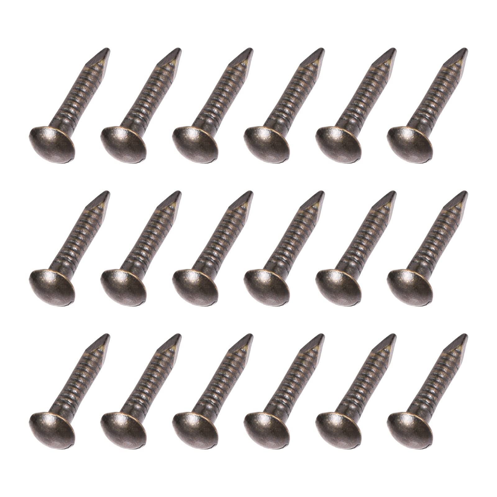 METALLIXITY Small Nails (1.5x10mm) 50pcs, Brass Tiny Hardware Nails - for Household Woodworking Bronze Tone