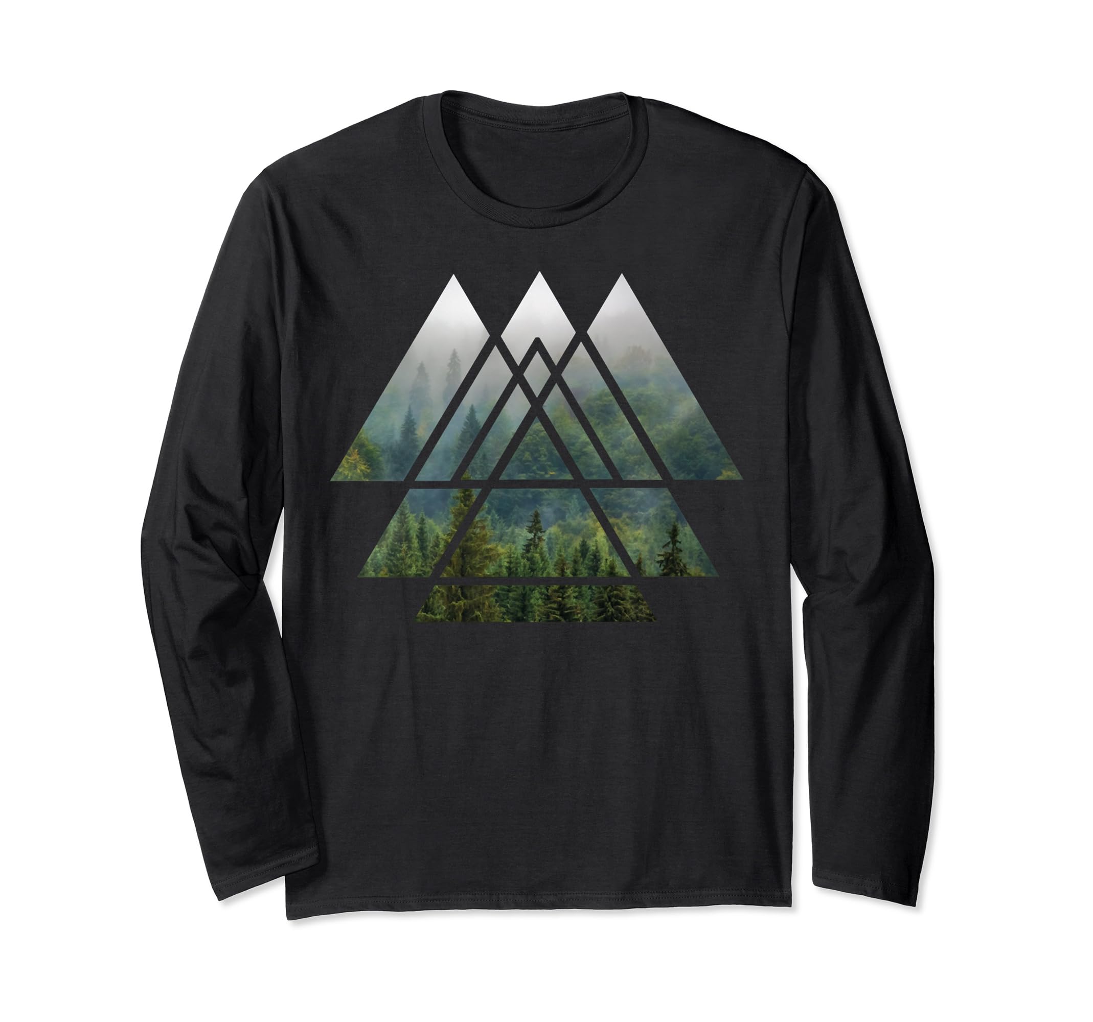 Sacreds Geometry TrianglesLong Sleeve T-Shirt