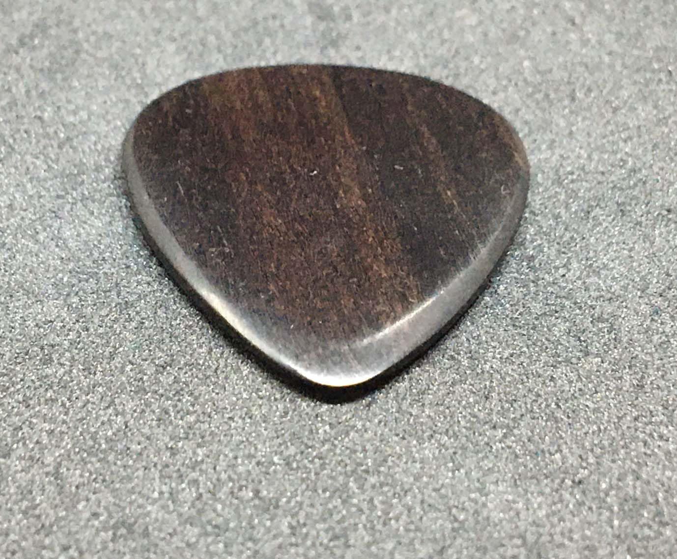 Plettri per chitarra in legno di ebano per chitarra acustica elettrica, nero, confezione da 4