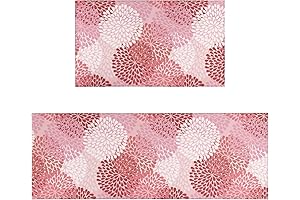 Floral Fusion Pink Rugs Elevate Your Kitchen Ambiance