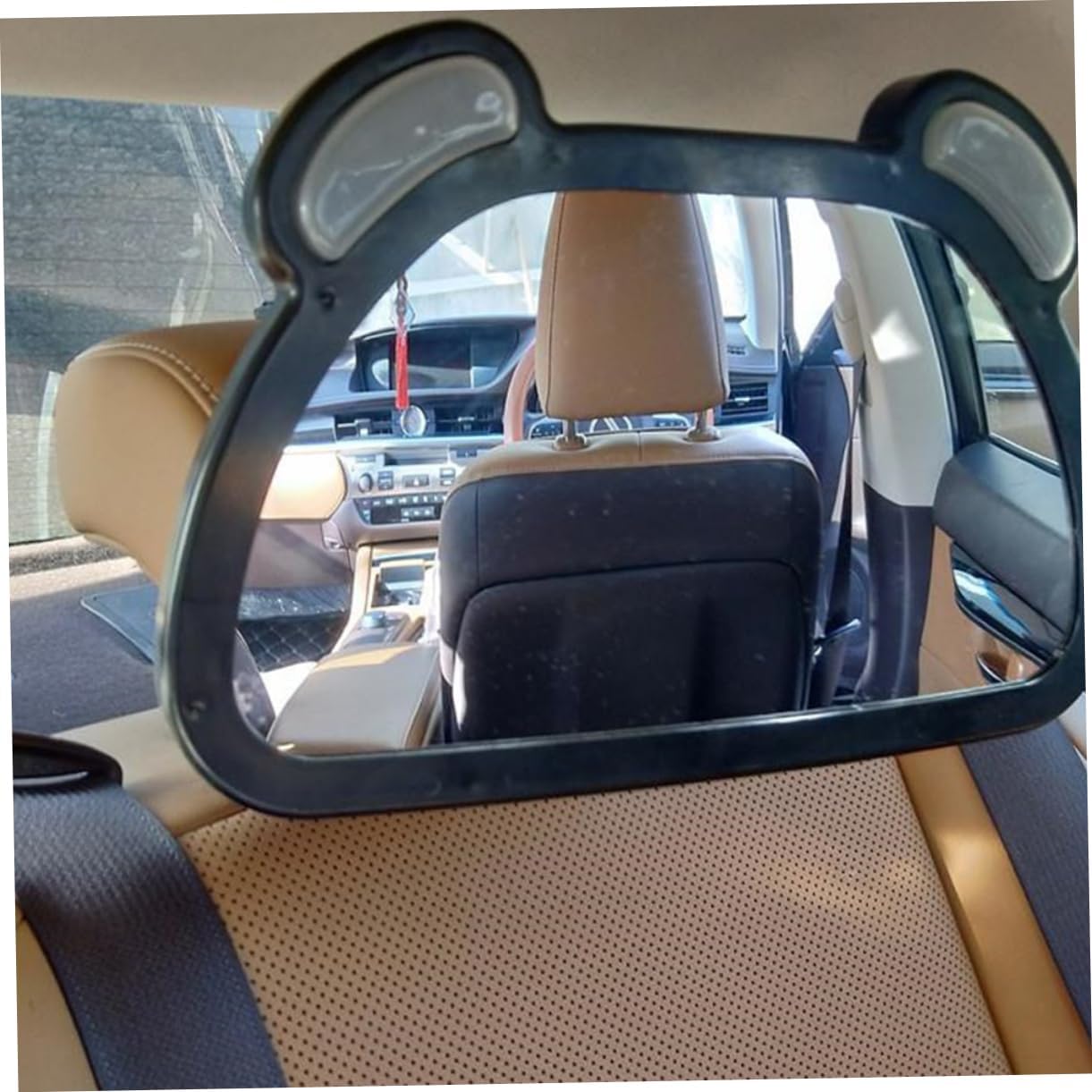 Toyvian 1pc Rearview Mirror Led Lighting Usb Rechargeable Backseat Observation Mirror for Driving Angle Design Easy Installation