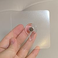 Vista 8 de 20 Pcs Heavy Duty Adhesive Picture Hooks – 33 lbs Load No-Nail Wall Hangers, Waterproof Transparent Sticky Hooks for Frame, Mirror, Bathroom