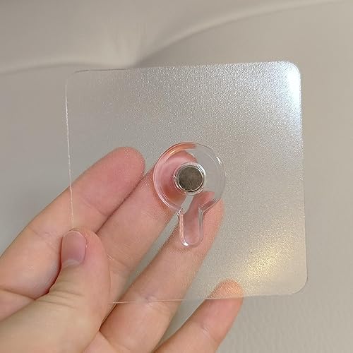 Miniatura 8 de 20 ganchos adhesivos resistentes para fotos, ganchos de pared sin clavos de carga de 33 libras, ganchos adhesivos transparentes impermeables para