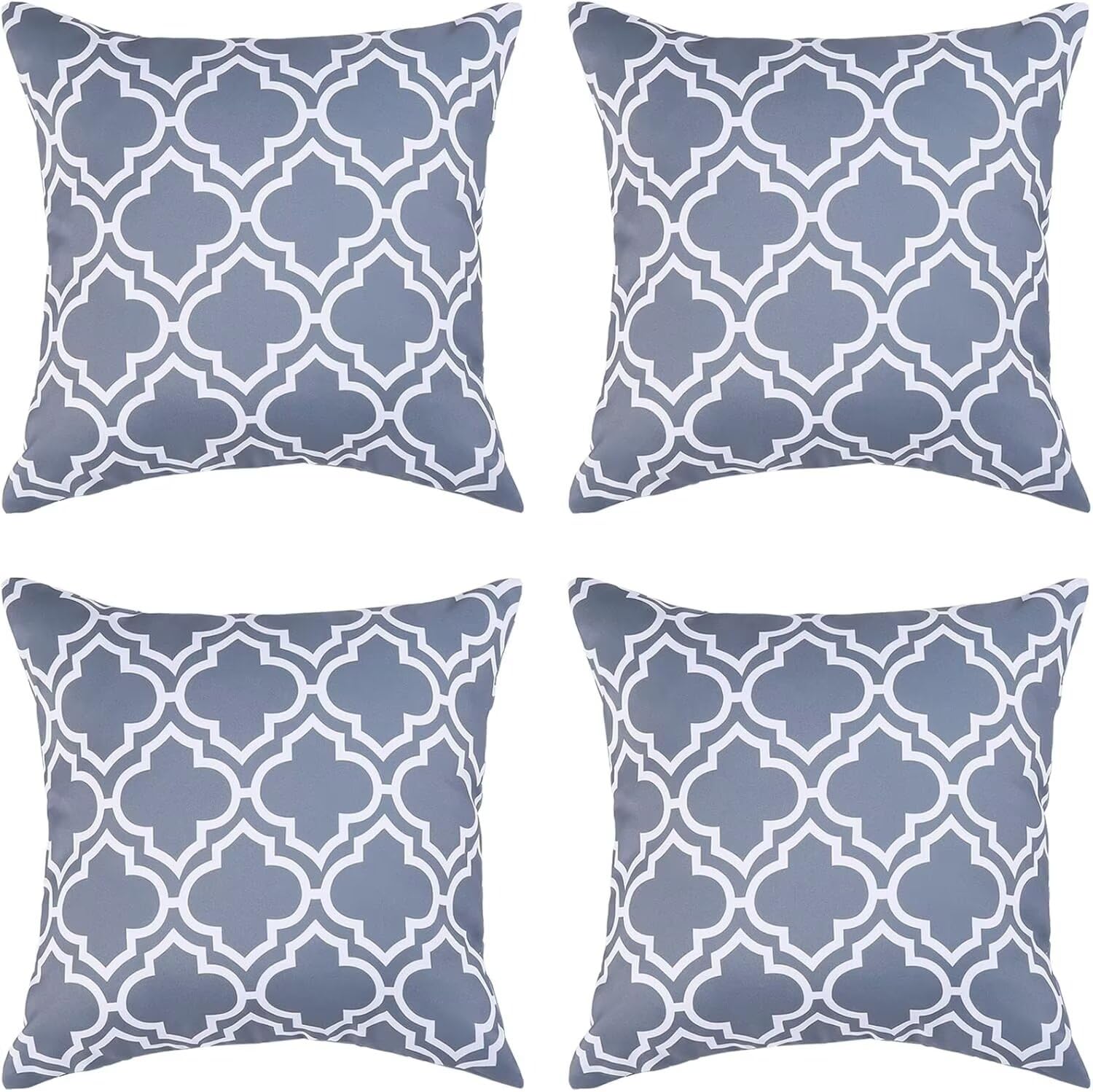 Housses de coussin imperméables 40x40 cm pour salon et terrasse extérieure