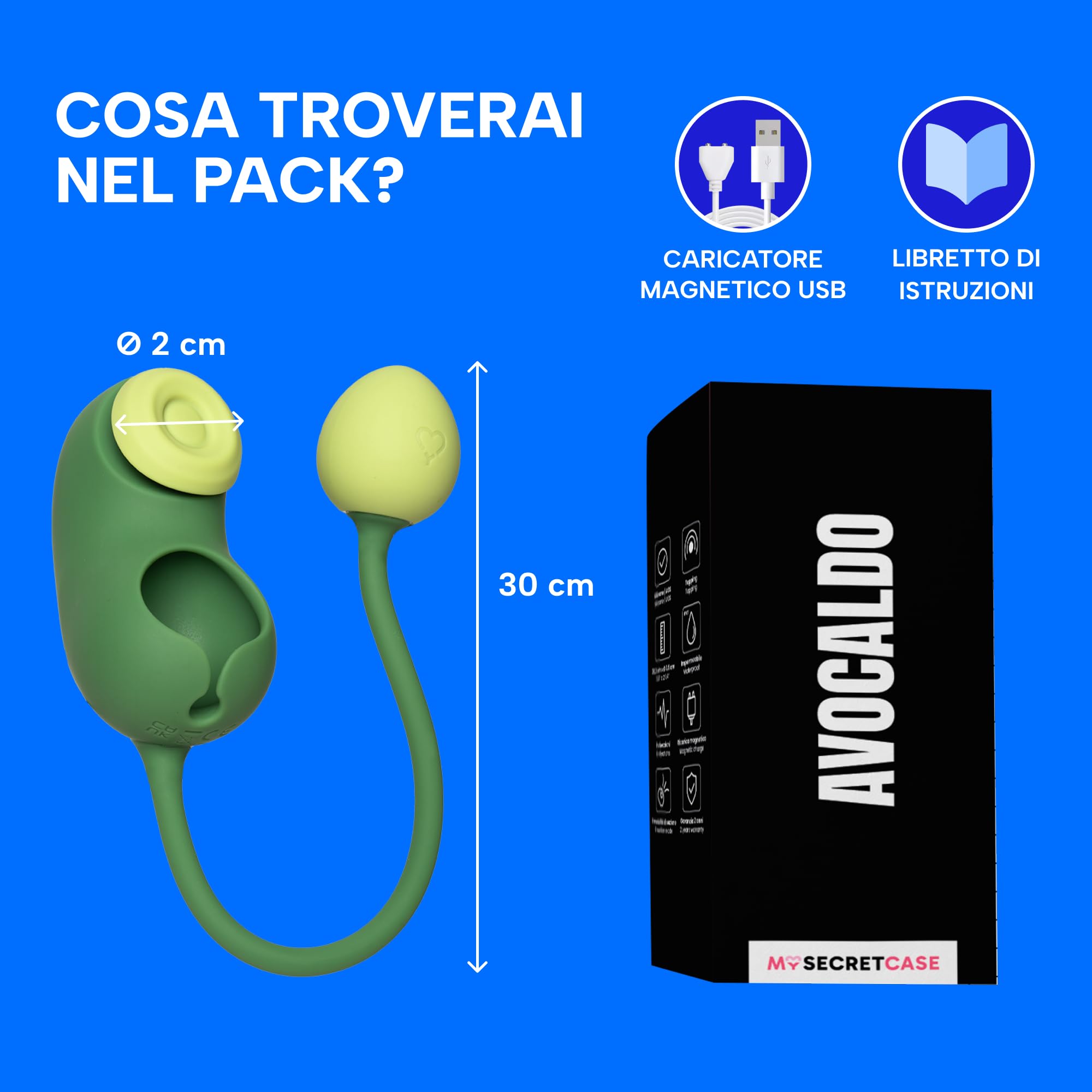 MySecretCase Vibratore per Donna Professionale Multifunzione Succhia Clitoride per Donna 9+9 Modalità Stimolatore Clitoride Femminile Sexytoysys Donna Sexytoysys Coppia Silicone IPX7 Vibratore Piccolo