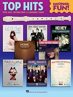 Hal Leonard Top Hits - Recorder Fun! Songbook with Easy Instructions & Fingering Chart