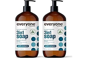 Everyone 3-in-1 Soap, Body Wash & Shampoo: Gentle Cleanser for Family Use