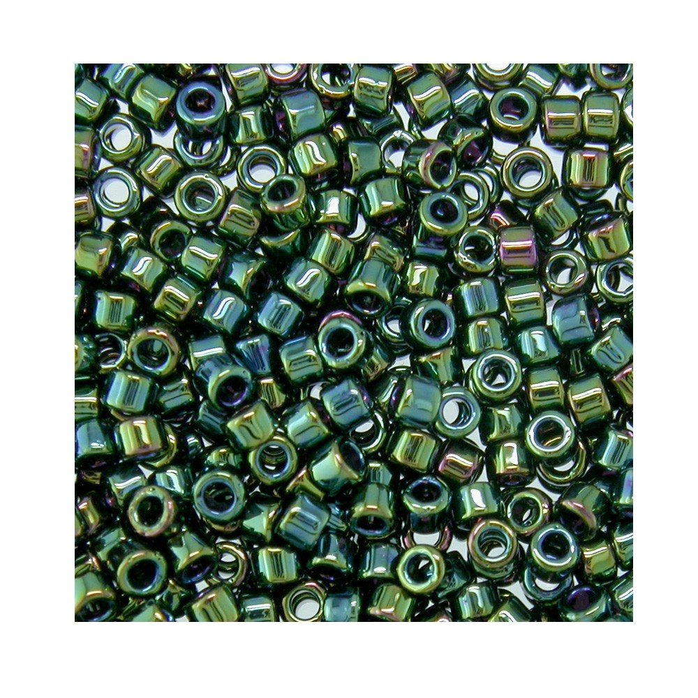Miyuki Delica Size 11 DB003 Green Iris Qty 5 Grams