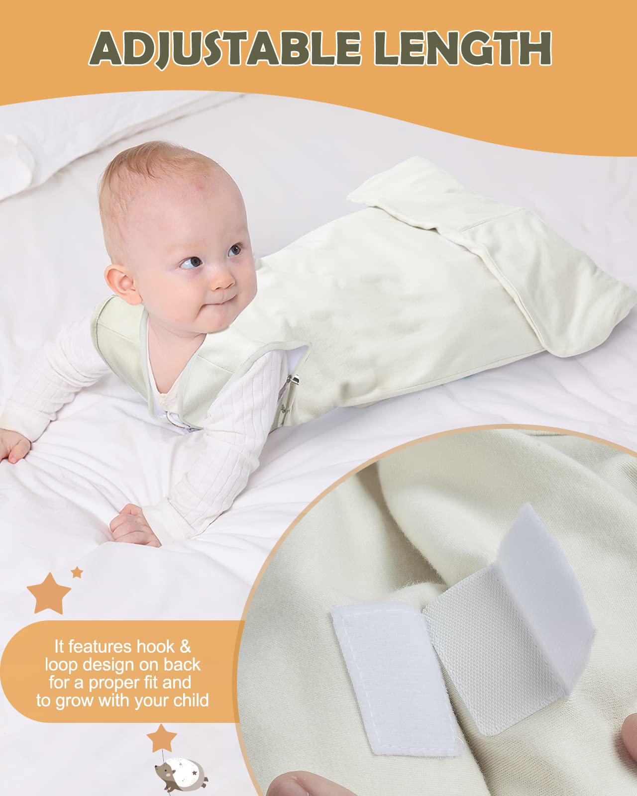 100 Cotton Halo Sleep Sack Double Zipper Sleep Sack 0-3 Months