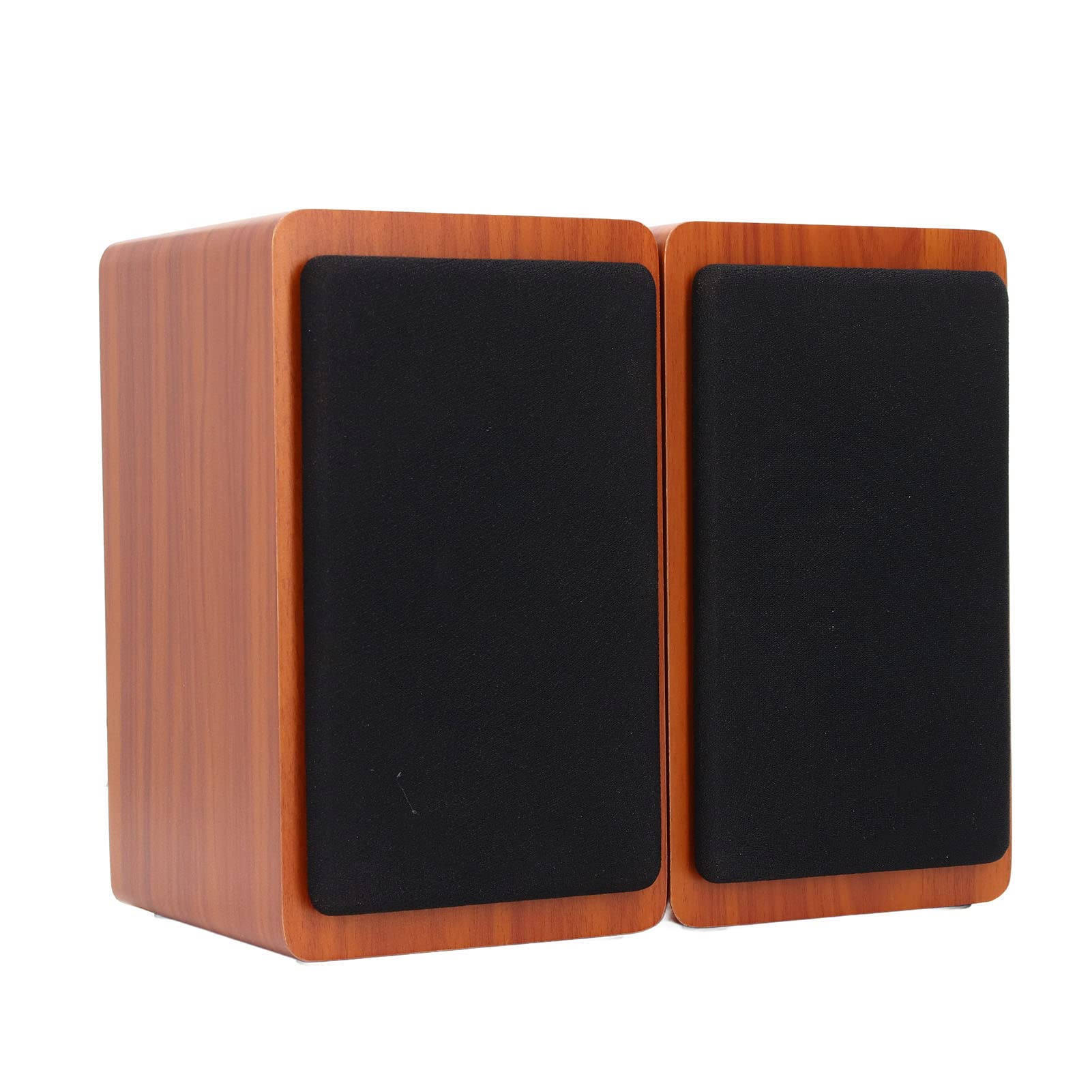 Subwoofer da scrivania, robusto cavo USB, altoparlante Bluetooth per computer portatile domestico, materiale in legno (noce)