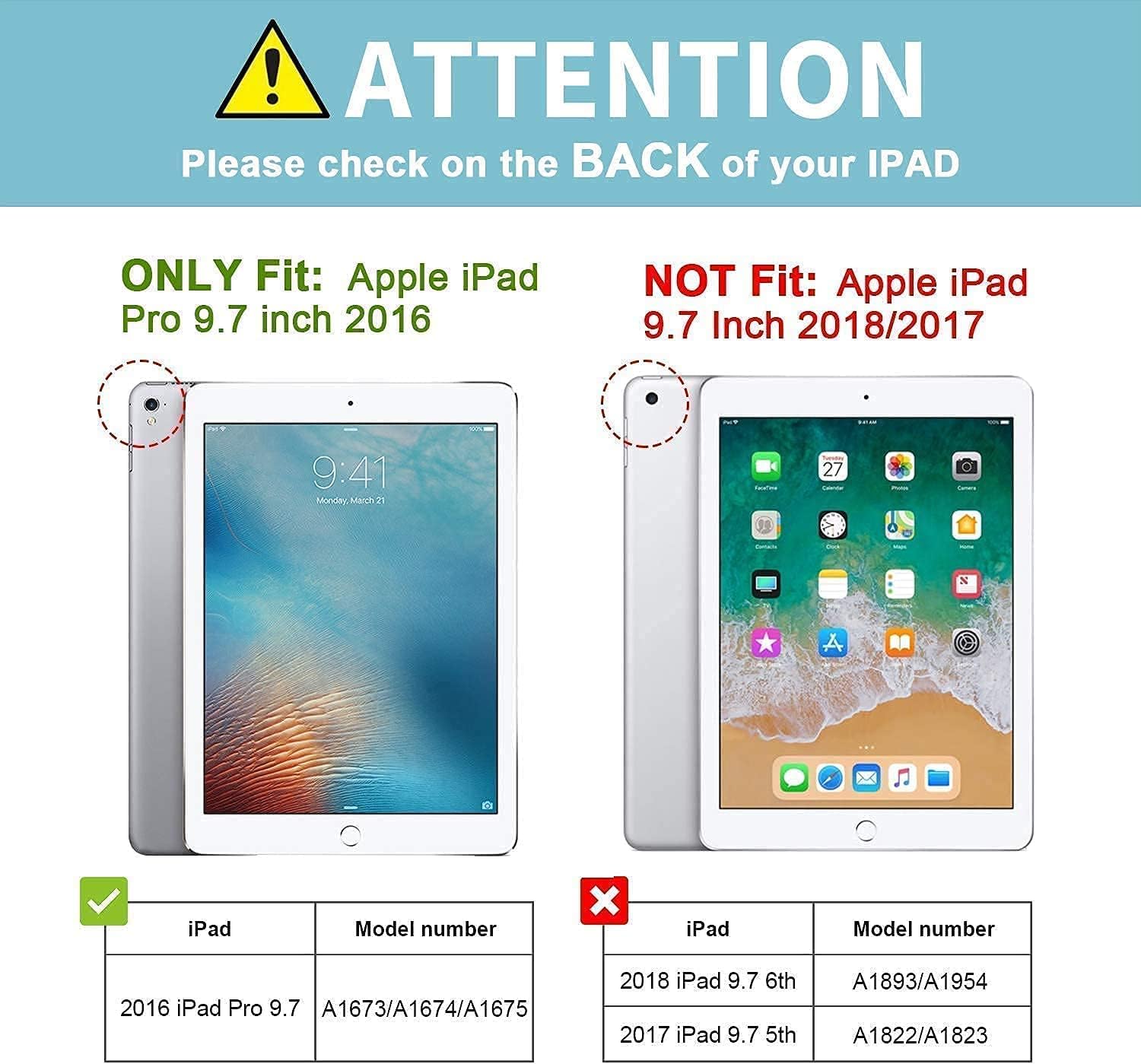 ProCase iPad Pro 9.7 Rosegold Slim Hard Shell Case Bundle with 2 Pack iPad 9.7 2018 & 2017 / iPad Pro 9.7 / iPad Air 2 / iPad Air Tempered Glass Screen Protectors