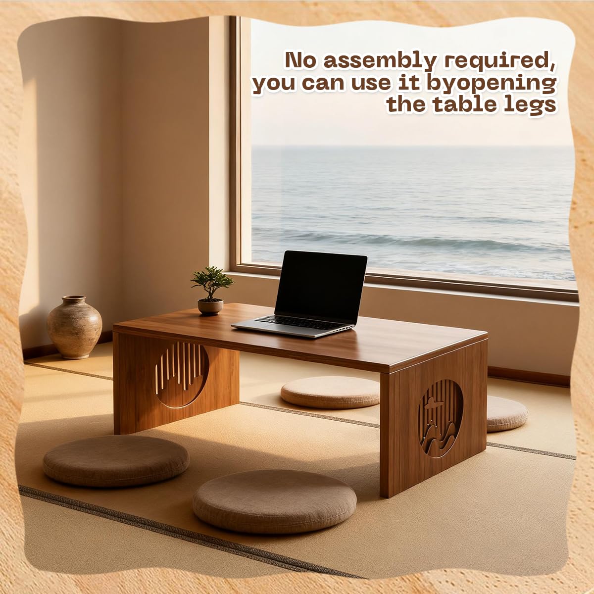 Amazon.com: GSYUWIH Folding Coffee Table, Japanese Folding