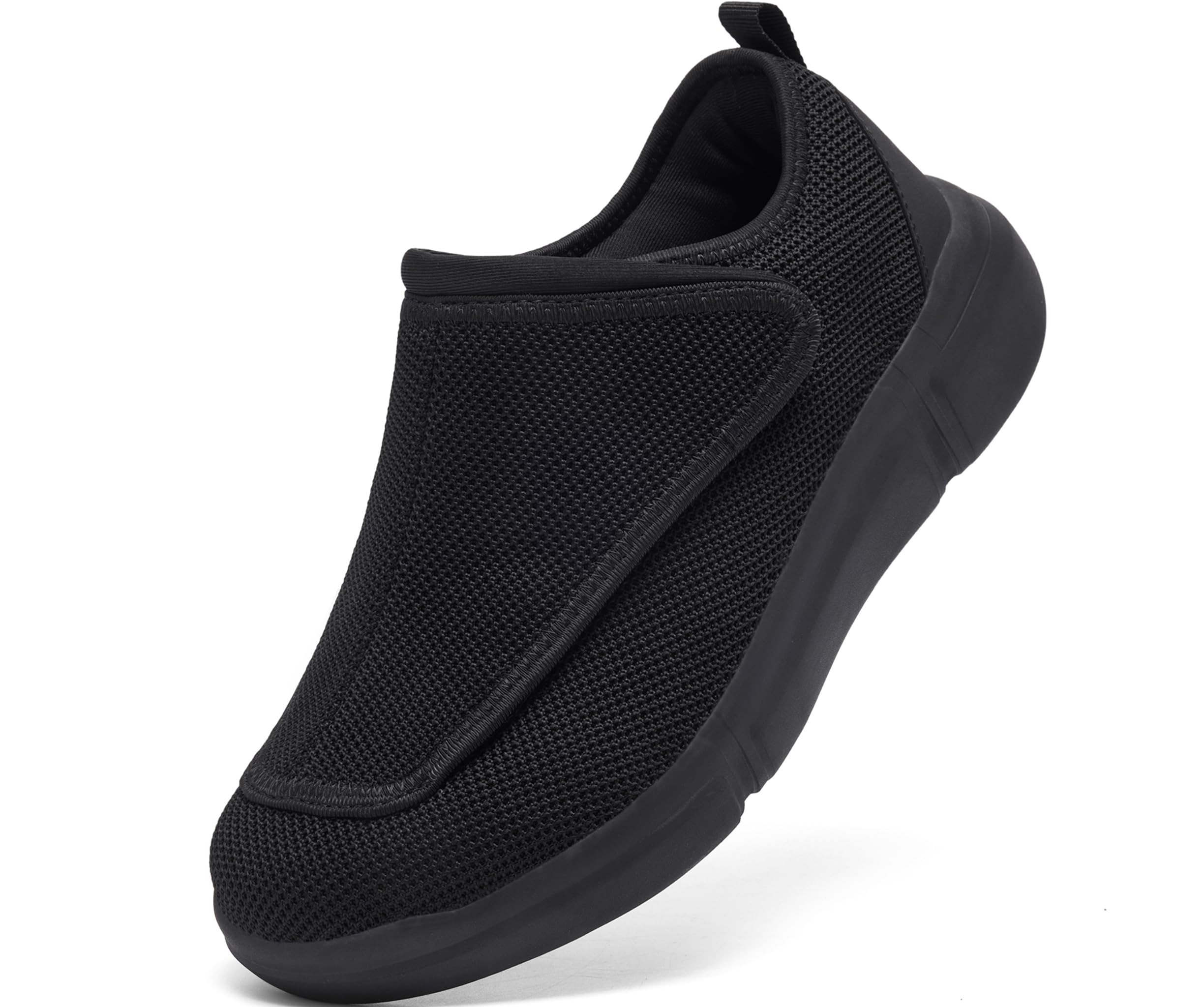 Men's Wide Diabetic Slip-On Shoes Adjustable Comfortable Walking Shoes for Swollen Feet Elderly Foot Pain Relief and Neuropathy Support-picture-40