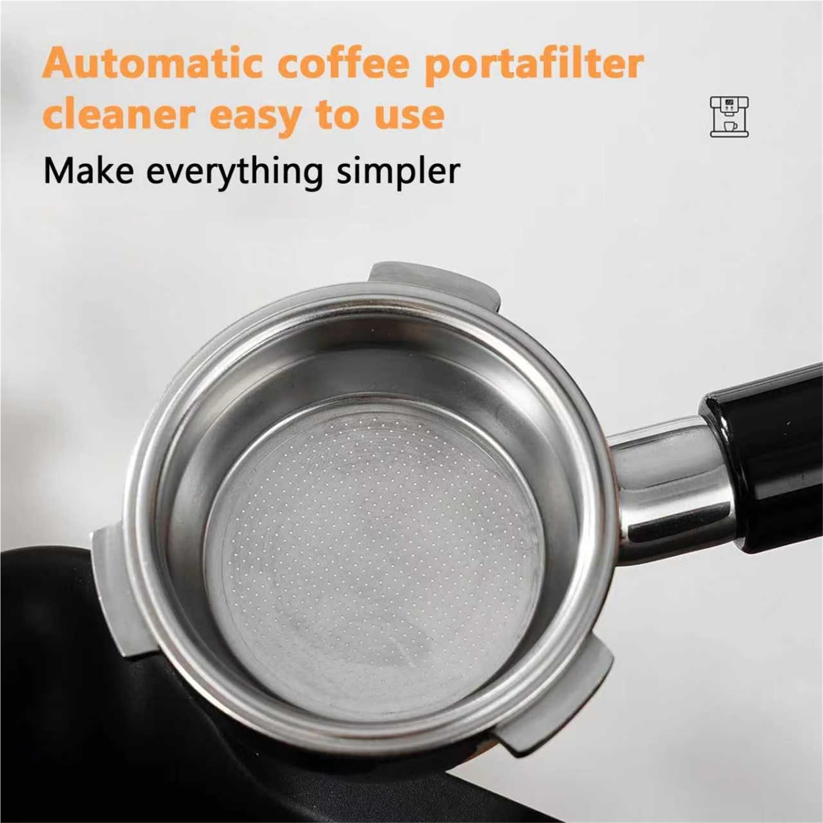 Kit de limpieza de portafiltro, herramientas de limpieza de café de 58 mm con cabezal de cepillo suave, rascador triangular y colector de tierra para uso doméstico o comercial, accesorios esenciales