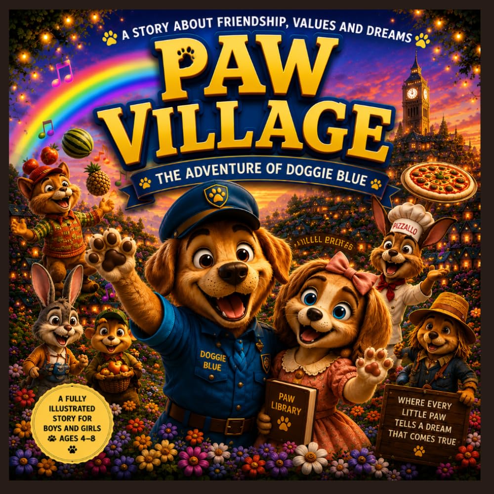Pawsville: The Adventure of Doggie Blue: 2 (Sierra Kids: Learn Through Play – Activity Books for Kids)