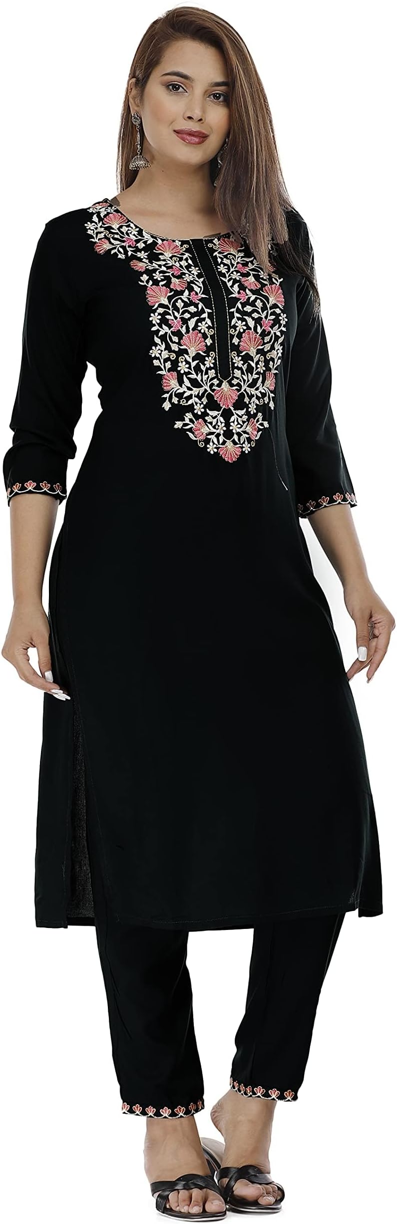 G4Girl Women's Rayon Kurta Pant Set