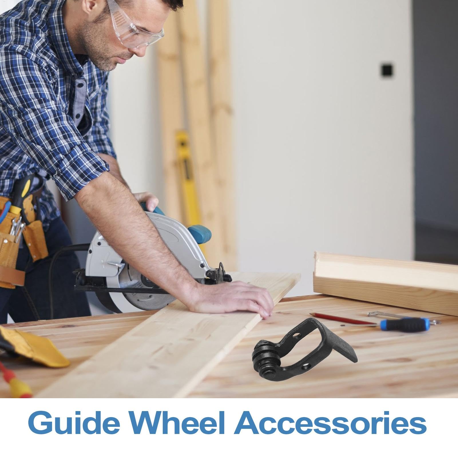 Roue de guidage de scie sauteuse, guide de rouleau de scie sauteuse en métal, outil électrique de rechange, pièces de rechange pour menuisier professionnel