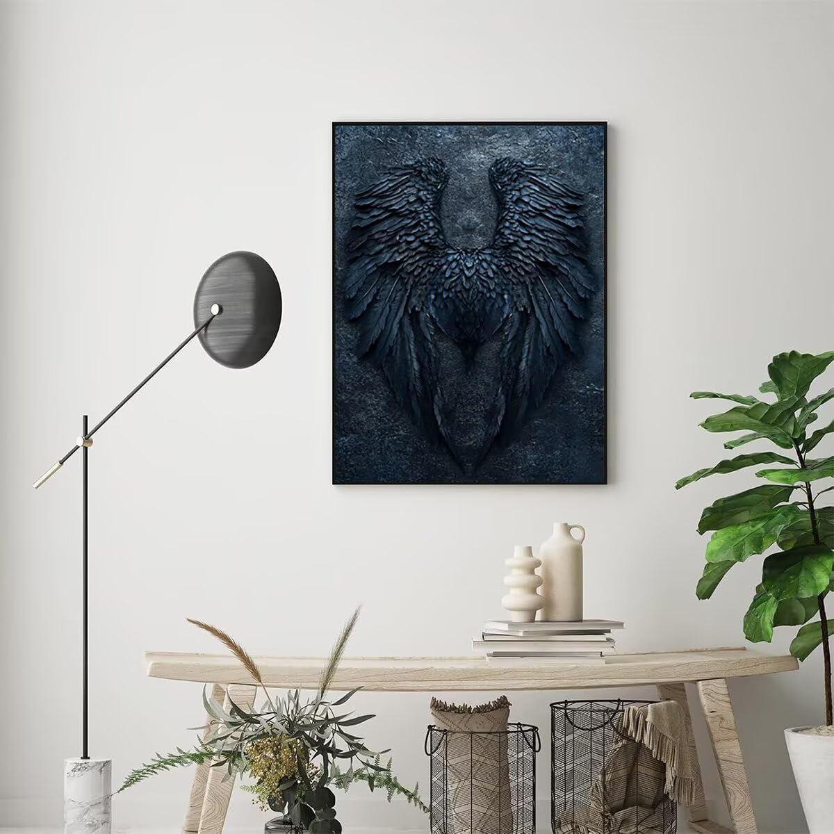 Dipingere con i Numeri Wings, Paint by Numbers Adulti Astratto, Fai da te Creativi Adulti Quadri da Dipingere Numerati Kit per Decorazione Della Parete di Casa, Regalo 100x135 cm Senza Cornice W1-L