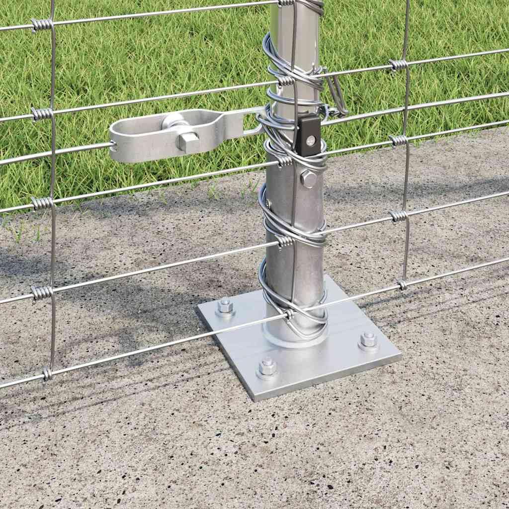 Poste de valla galvanizado, 25 x 1,5 m, de acero, valla de protección visual, valla de barrera para animales, valla de jardín para paisajes, jardines y decoración exterior -C