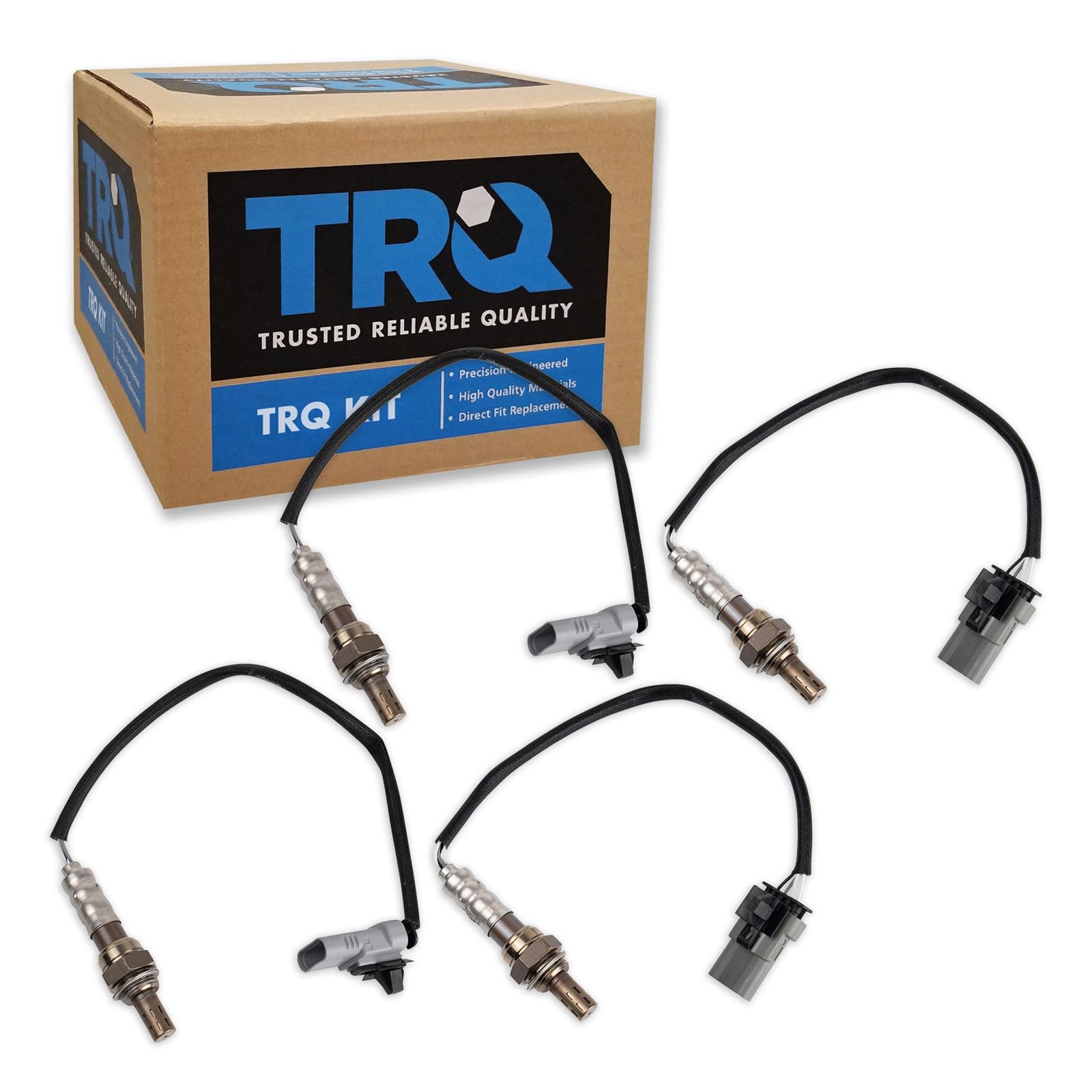 TRQ O2 Oxygen Sensor Set 2 Downstream OSA60392 and 2 Upstream OSA60394 Fits 2014-2019 Chevrolet Silverado GMC Sierra 2016-2020 Chevrolet Express GMC Savana
