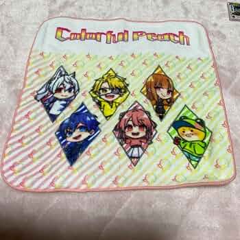 Amazon.co.jp: カラフルピーチハンカチ : ファッション