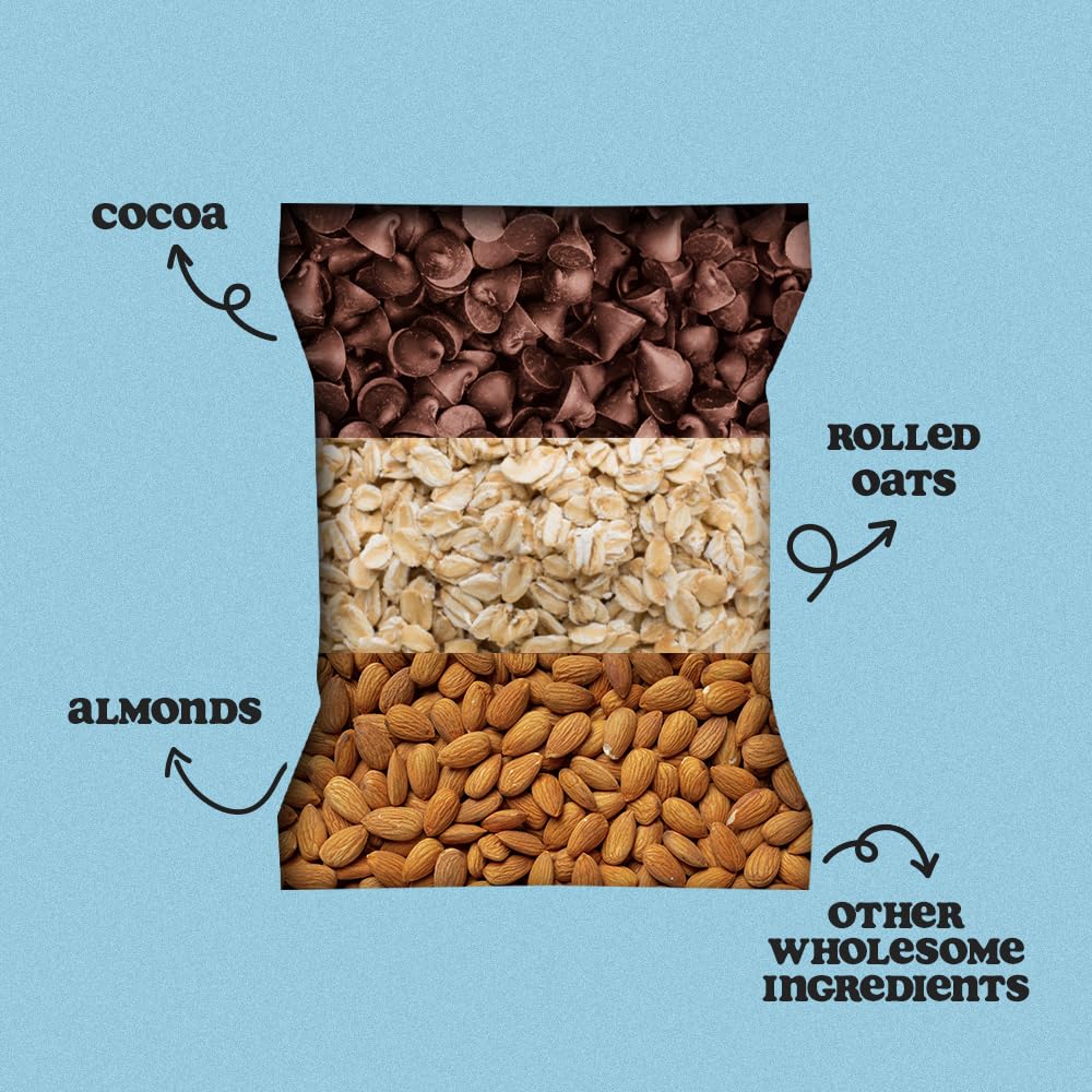 Wild Date Chocolate Cookie with Almond Bits – Crunchy Chocolate Cookies with Almond Crunch | Made with Water Chestnut Flour | Source of Plant Protein, Gluten Free, No Added Cane Sugar, No Preservatives | 200 g (Pack of 5) 2