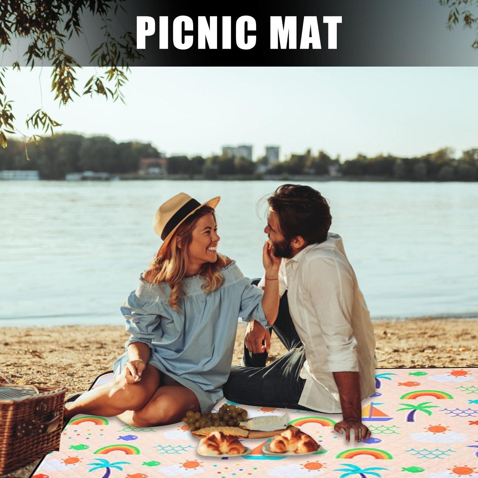 Tappeti da picnic coperte da picnic impermeabili e impermeabili per | Coperta di sabbia impermeabile leggera per spiaggia, campeggio