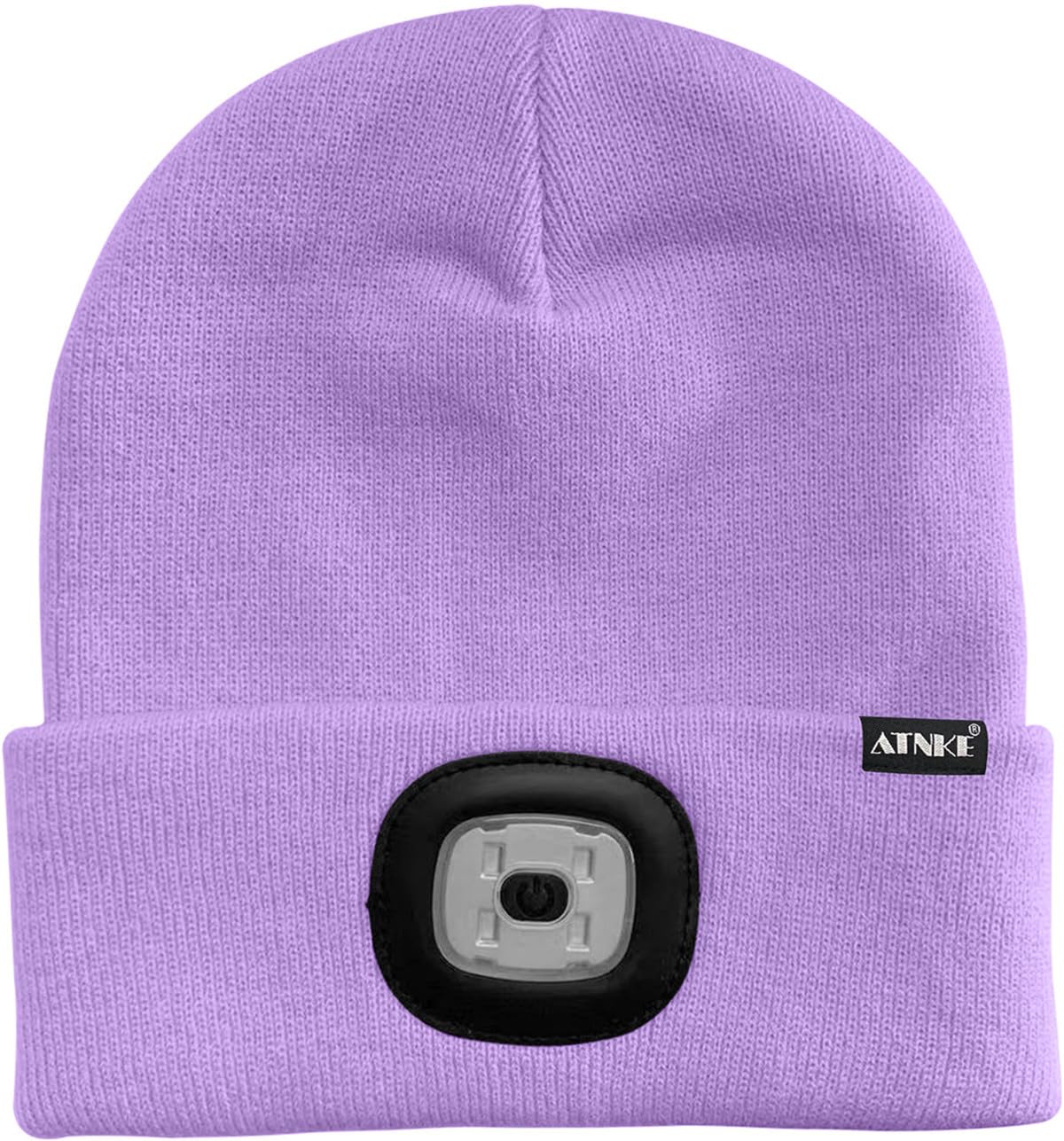ATNKE LED Cappello Illuminato Berretto,USB Ricaricabile Cappello da Corsa 4 LED Impermeabile Luce Invernale Calda Lampada Frontale Regali per Uomo e Donna