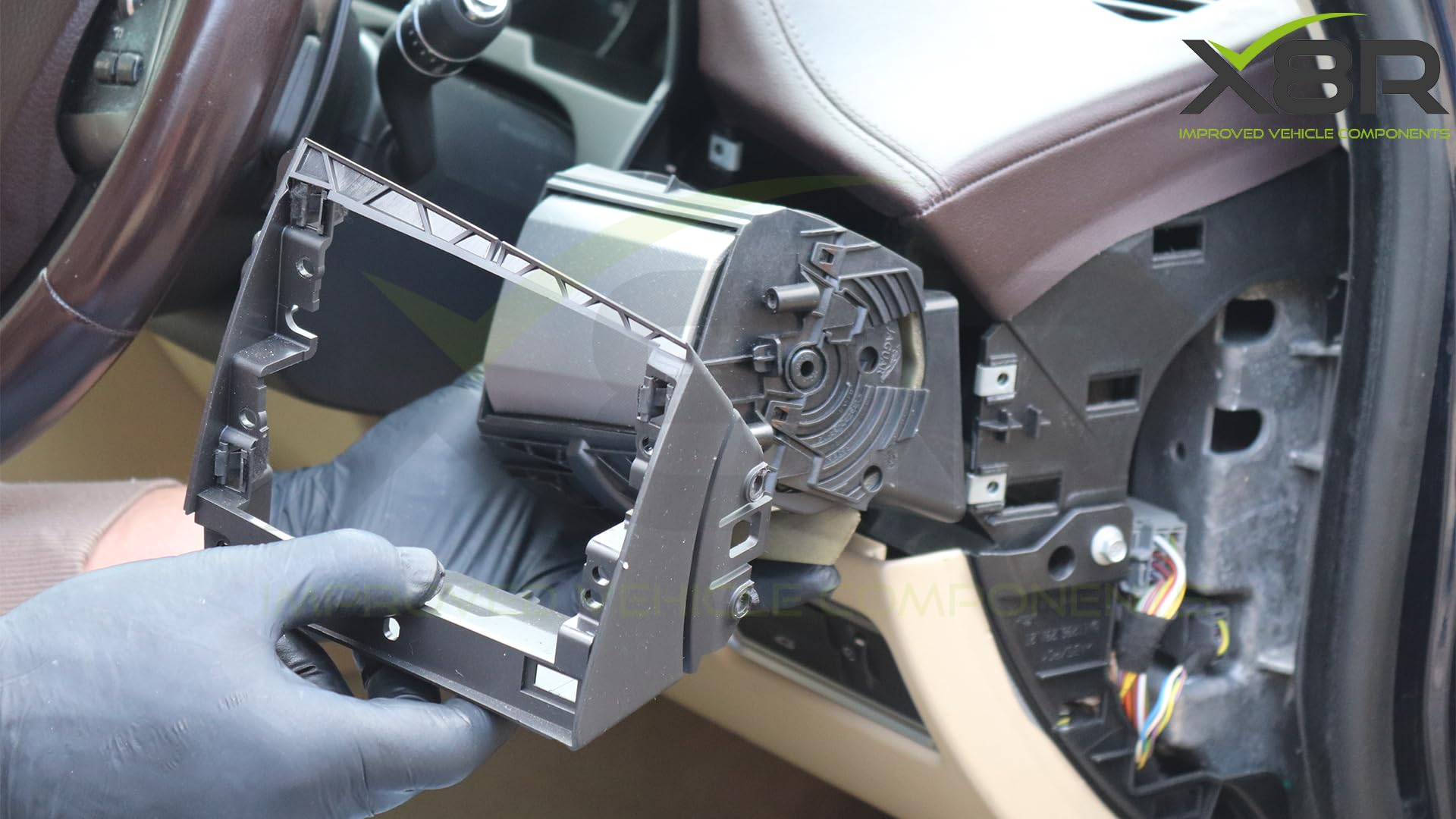 Motore passo-passo con bocchettone di ventilazione compatibile con Jaguar XF 2008-2015 C2Z31321