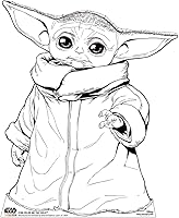 Vista 7 de Gráficos avanzados Star Wars: El mandalorian tamaño real cartón recorte Standups