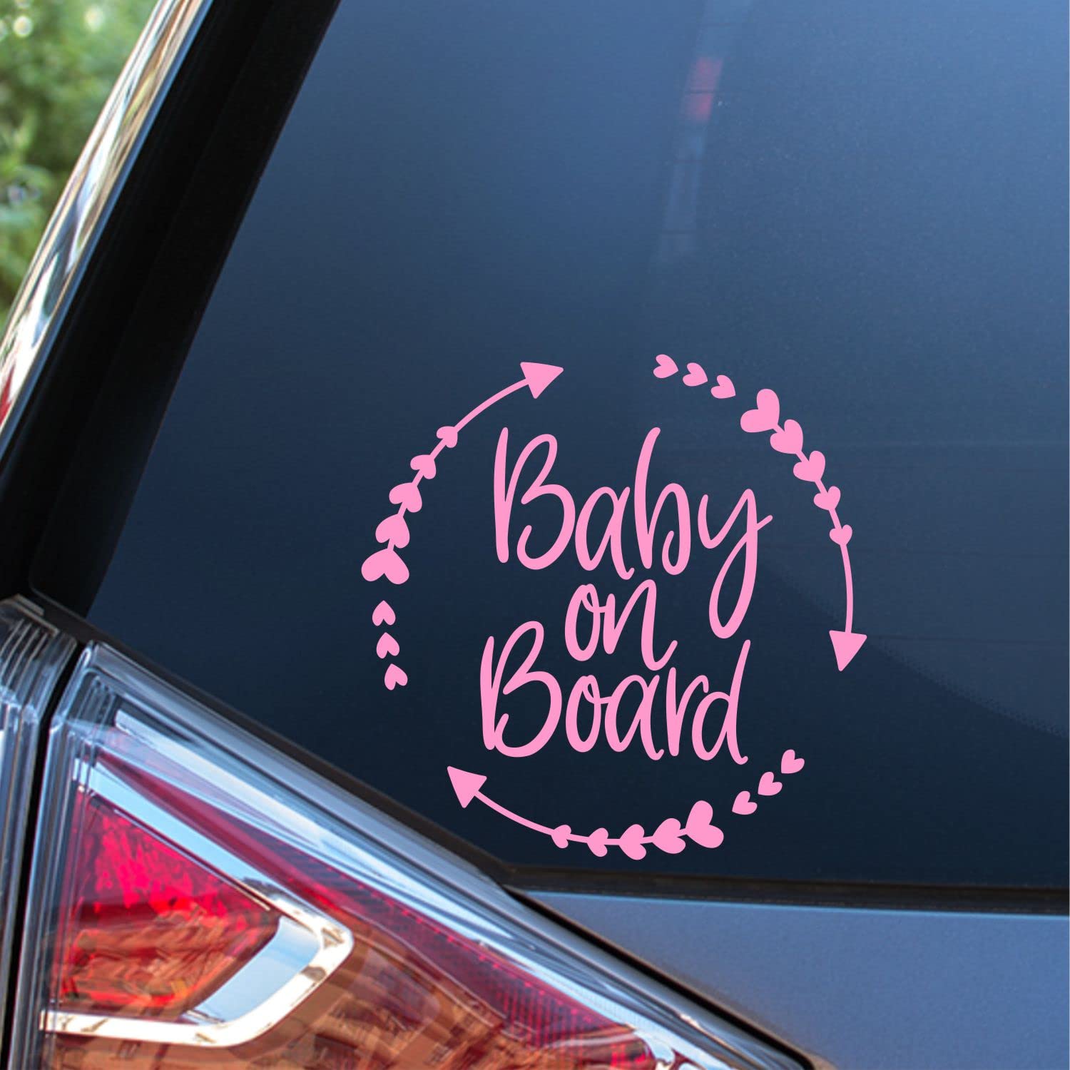 Amazon.com: Sunset Graphics & Decals Baby On Board Decal Vinyl Car