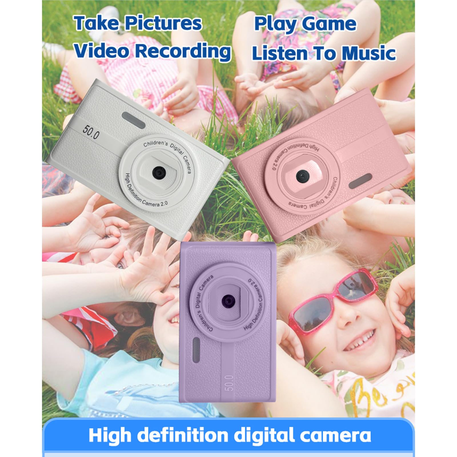 Amazon.co.jp: 4K デジタルカメラ 5000 万 8 倍ズーム写真カメラ写真と