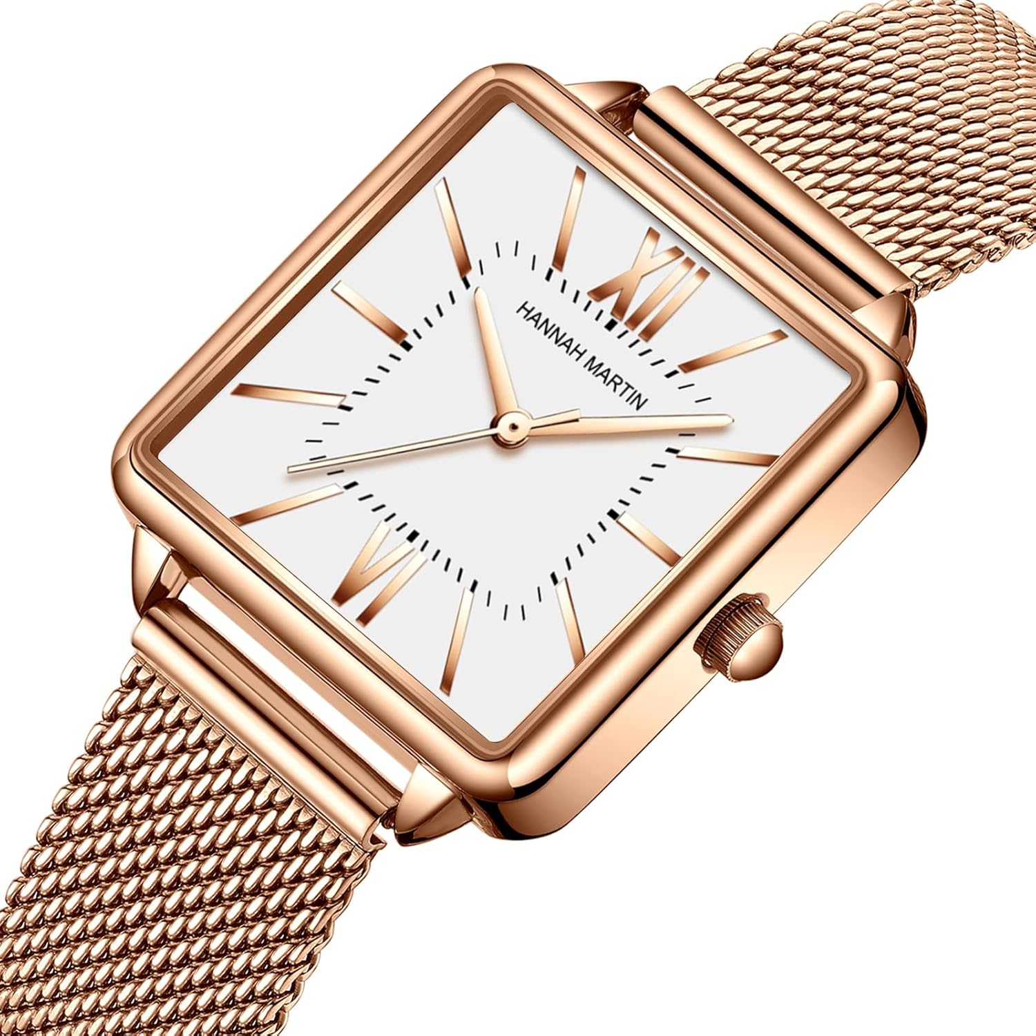 Gold Watches for Women Vintage Square Face Dainty Waterproof Quartz Watch Ladies Party Jewelry Bracelet with Stainless Steel Band - Image 2