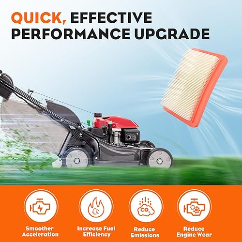 Miniatura 6 de Hipa Filtro de aire para Honda HRX217 HRX2174HYA HRX2174HZA HRX2174VKA HRX2174VLA HRX217HXA HRX2172HMA HRX2172HXA HRX2172VKA Walk-Behind cortacésped