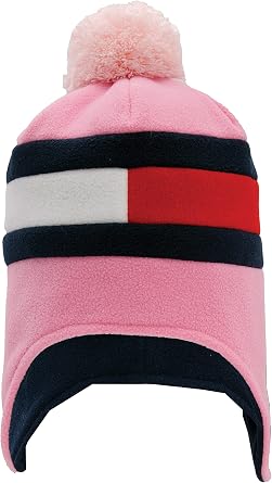 Tommy Hilfiger Girls Cuffed Hat with Pom Pom