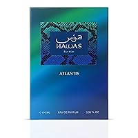 Vista 3 de RASASI Hawas Atlantis Eau de Parfum para hombre, 100 ml (3.4 oz) Spray de fragancia fresca y moderna