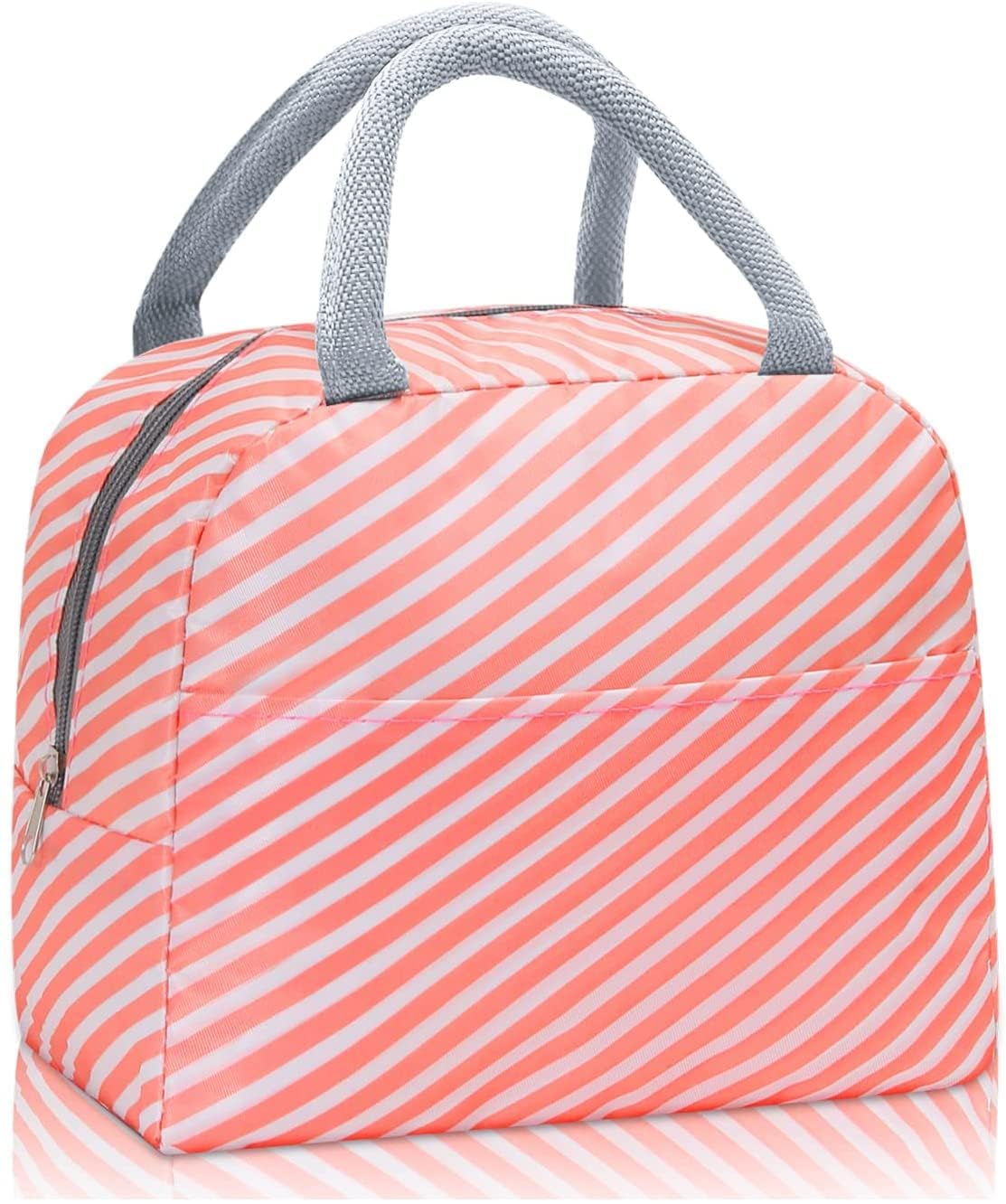 KARDIFF Aluminum Foil Insulated Lunch Bag For Women Small Lunch Leakproof Bag For Office, Work, School, Picnic Beach, Office, Outdoor, Gymor Travel (Green Flamingo), 5 Liter — Amazon image 10