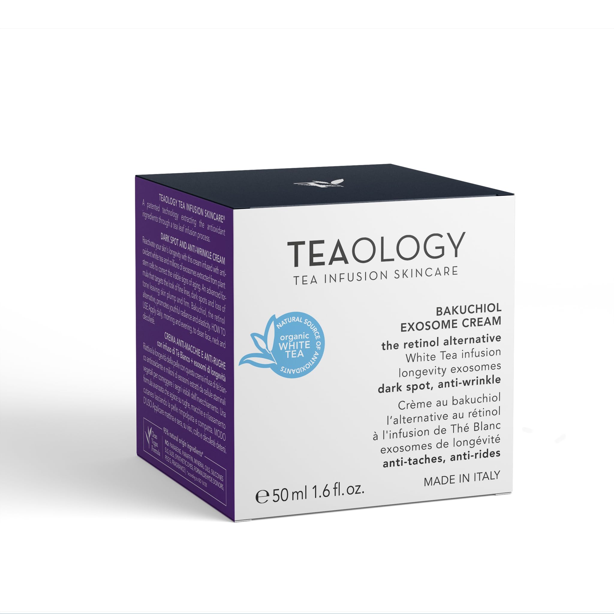 Teaology Bakuchiol Exosome Cream I per la cura della pelle I contro le macchie di pigmento, anti invecchiamento
