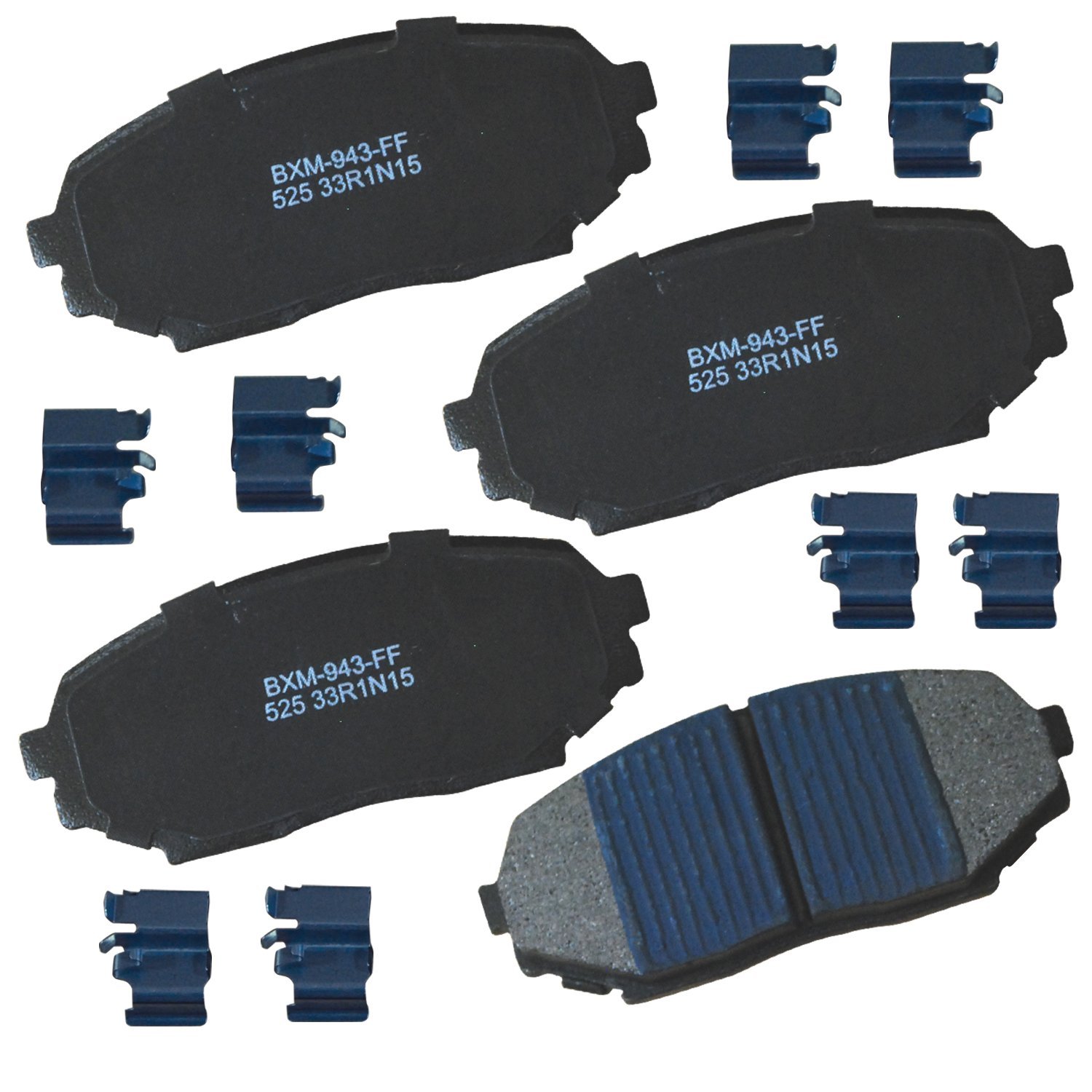 Bendix Premium SBM525 Semi-Metallic Front Brake Pads for Asuna Sunfire 1993, Geo Storm 1993-1990, Isuzu Impulse 1992-1990, Stylus 1993-1991, Mazda Miata 1993-1990