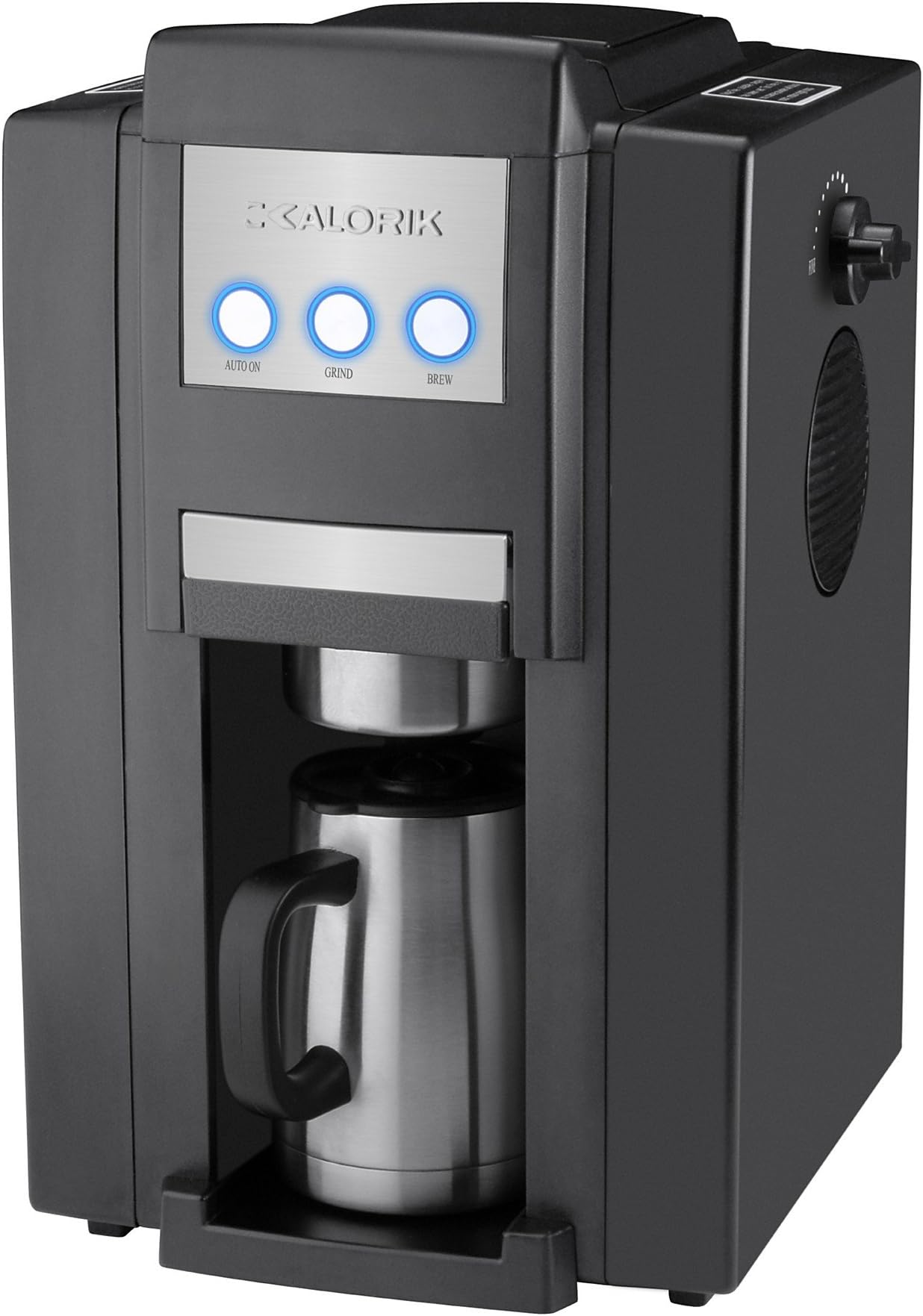 Kalorik CCG-23785 Magic Bean 750-Watt Personal 4-Cup Automatic Drip Coffeemaker with Burr Grinder