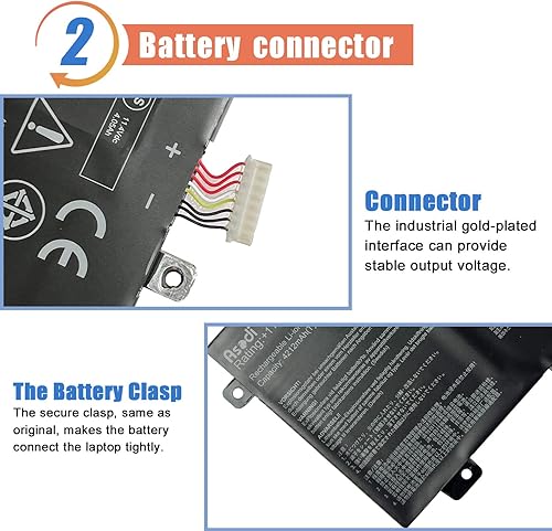 Miniatura 3 de ASODI B31N1726-1 B31N1726 - Batería para portátil compatible con ASUS TUF Gaming FX505 FX80 Series B31BN91 0B200-02910200 11.4V 48Wh 4212mAh
