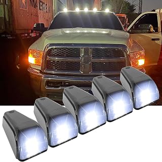 DREAMOTOR Upgraded Solar Powered Cab Lights, No Drill Truck Cab Lights