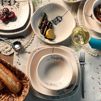 Keramika Retro Dining Set 24 Pieces for 6 Persons