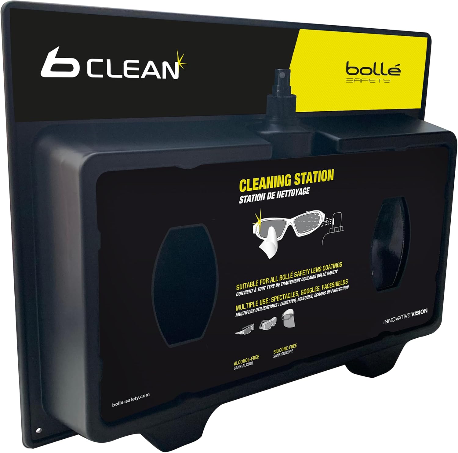 Bolle Safety Prescription Frame Nylon Metal Black Blue Blocker 54/17-127