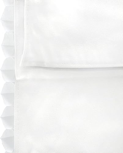 Miniatura 6 de DEZ Furnishings 3QWT220720 - Persiana romana opaca sin cordón, 22 pulgadas de ancho x 72 pulgadas de alto, color blanco